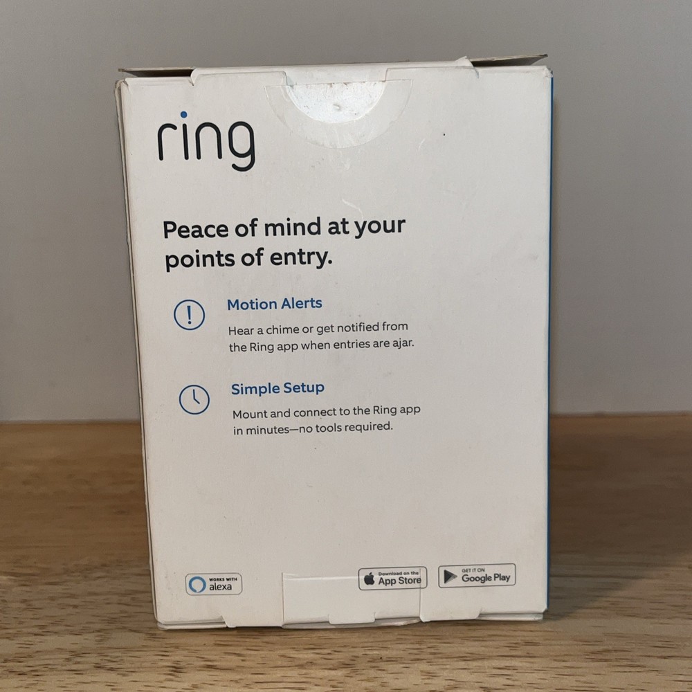Ring Alarm 2nd Gen Contact Sensor - White New Open Box