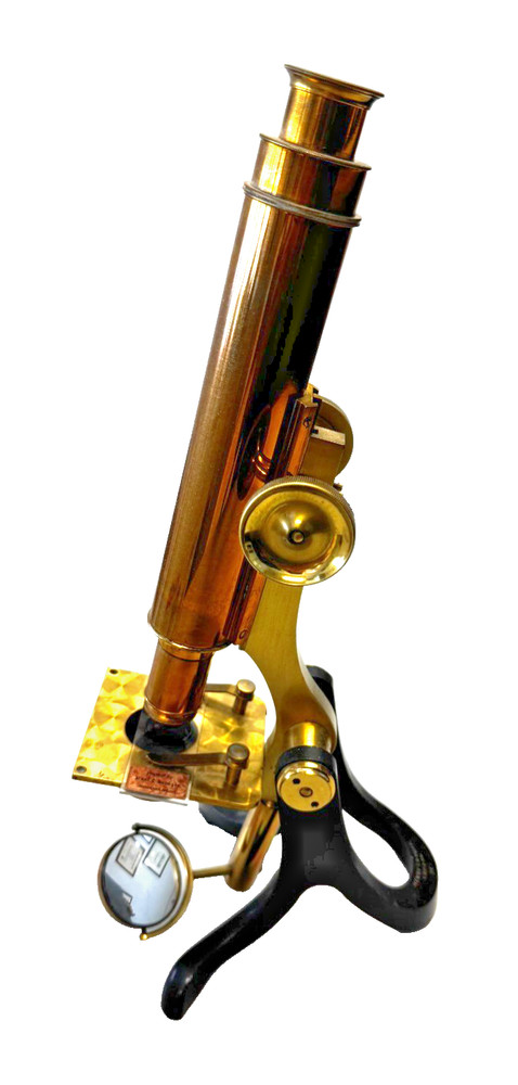 Henry Crouch antique scientific microscope, #967