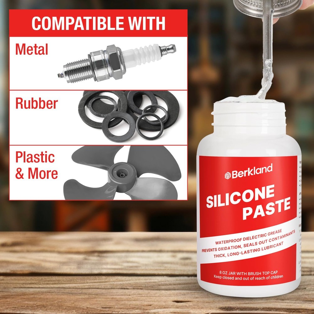 Silicone Paste Waterproof Dielectric Grease for Electrical Connectors, Spark...