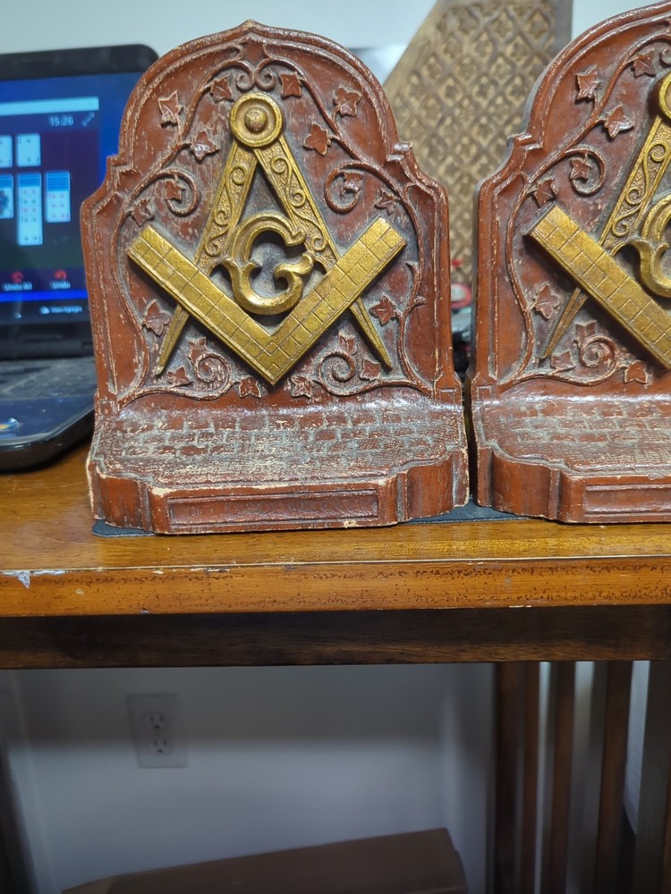Freemason's Bookends Metal