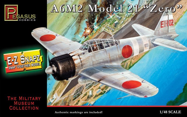 Pegasus 1/48 E-Z Snapz A6M2 Zero 8409