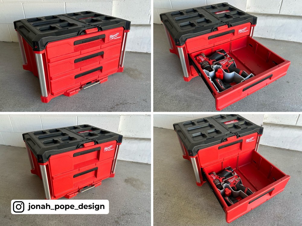 Milwaukee Packout Toolbox Drawer Insert for M12 Drill/Driver Gen3 (Insert Only)