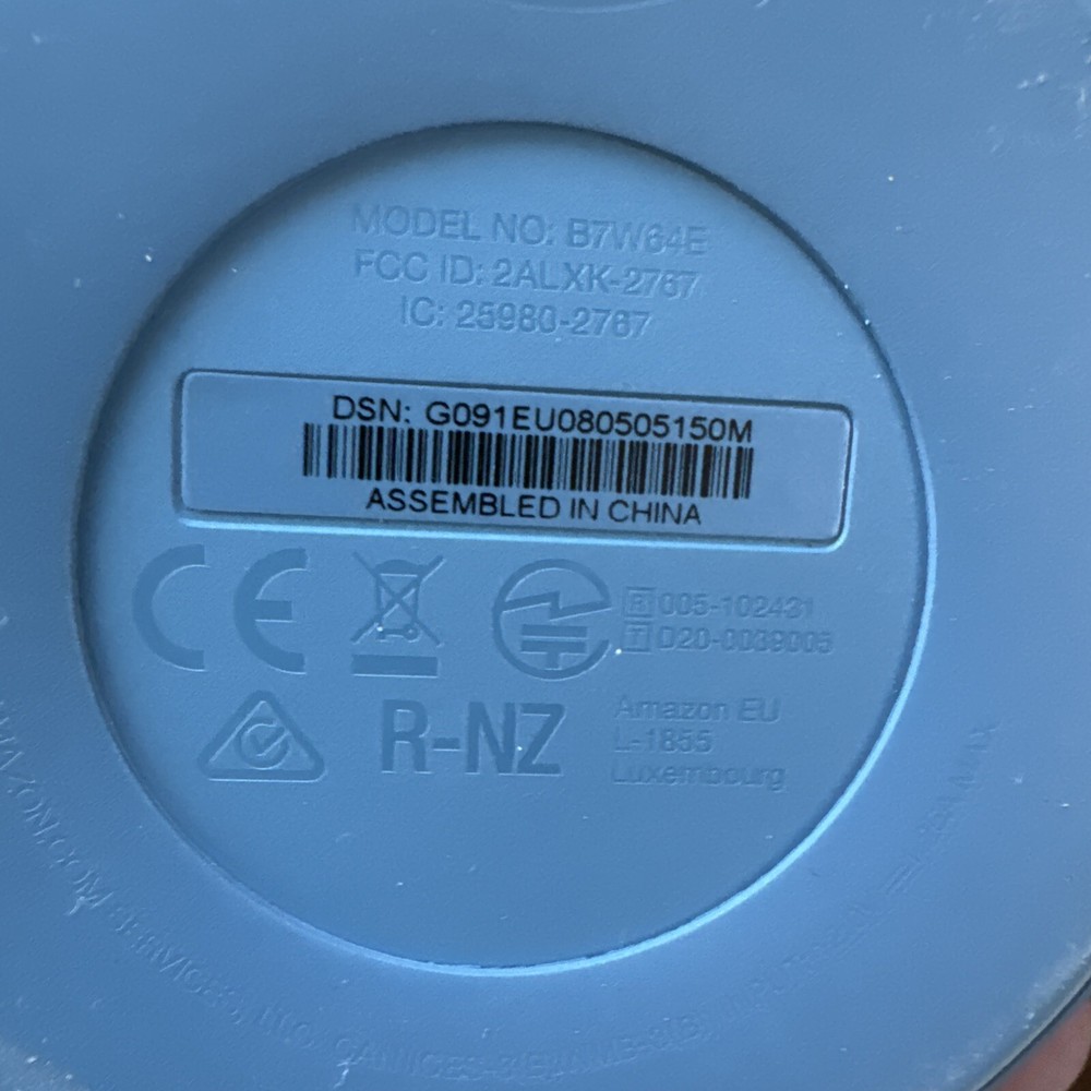 Amazon Echo Dot B7W64E Smart Speaker Twilight Blue 4th Gen Tested And Reset