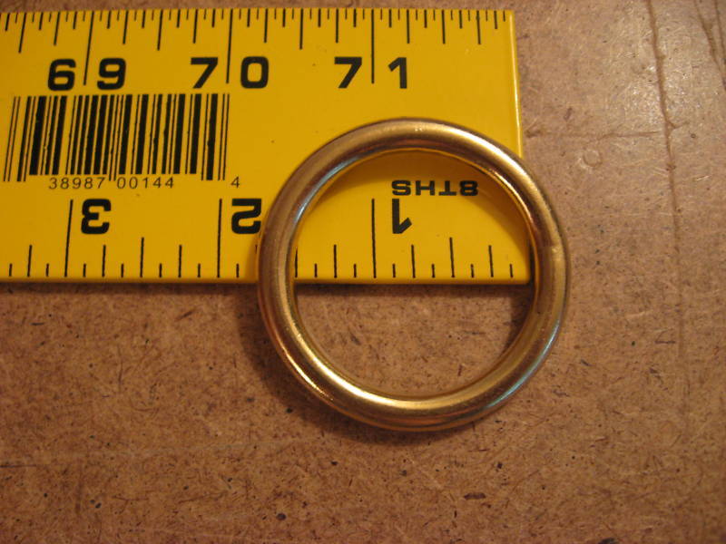 1 1/2" Solid Brass O Rings SCA (Pack Of 5)