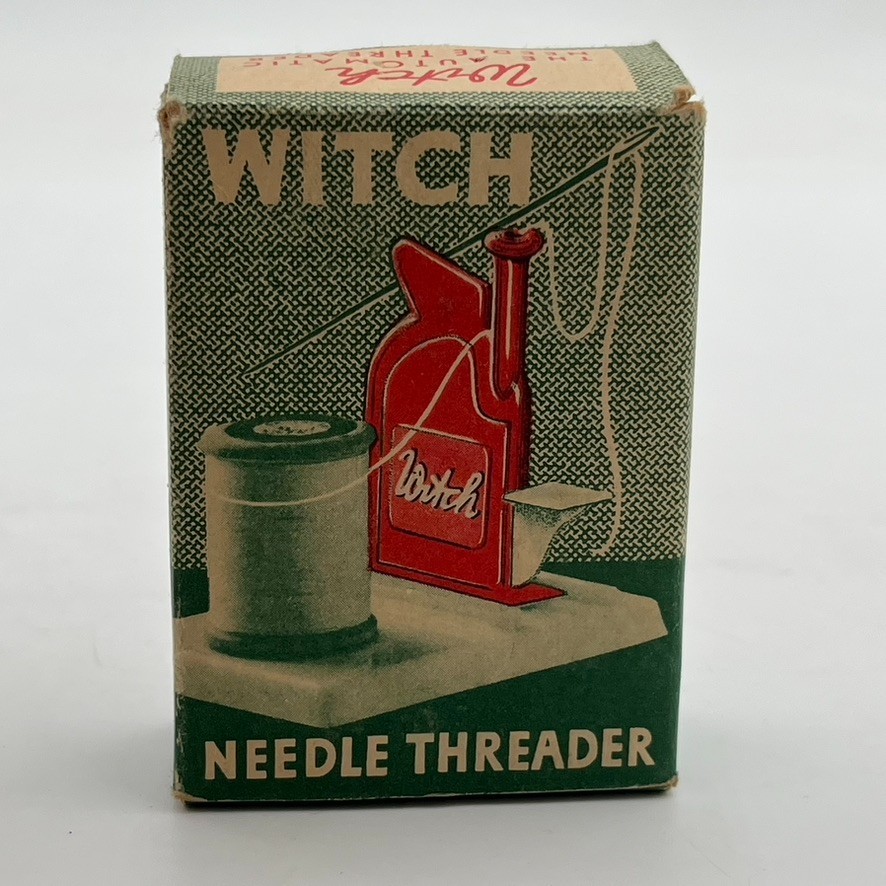 Vintage Witch Automatic Needle Threader w/ instructions & Box Germany Crafter