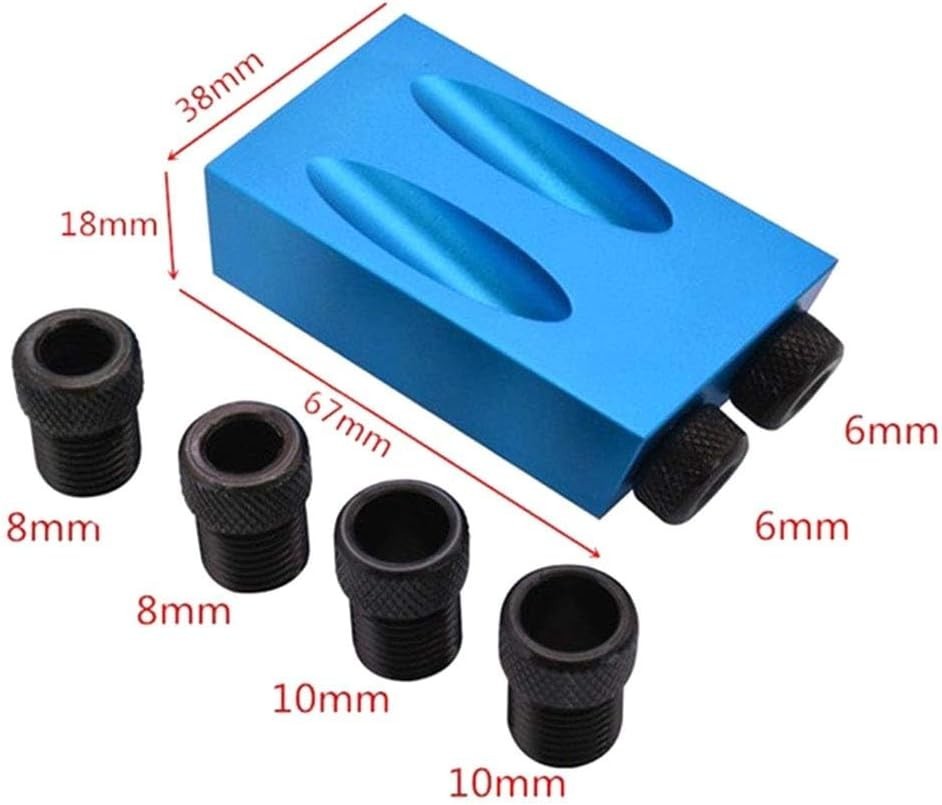 Versatile 14Pc Pocket Hole Jig Kit - Lightweight & Portable for DIY Projects