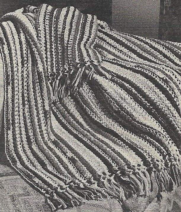 vintage, Recession Afghan crochet pattern instructions