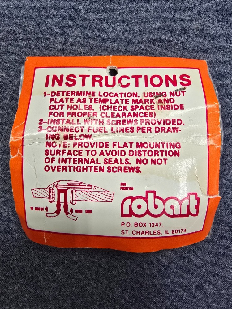 NOS #204 Robart Super Fueler for Model Airplanes