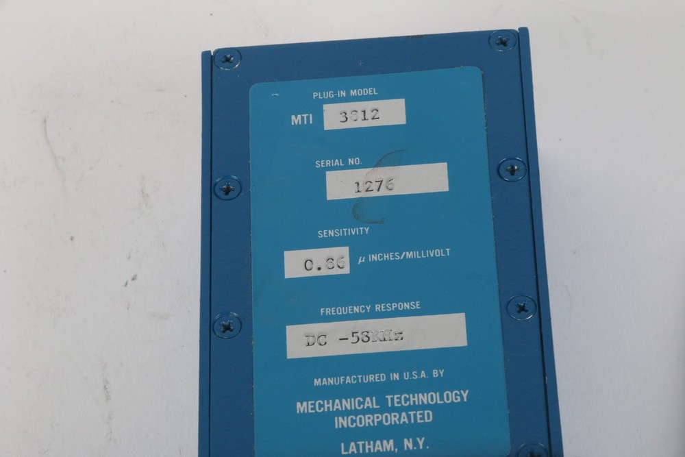 Mechanical Technology Incorporated 3812 Frequency Response DC-53KHz