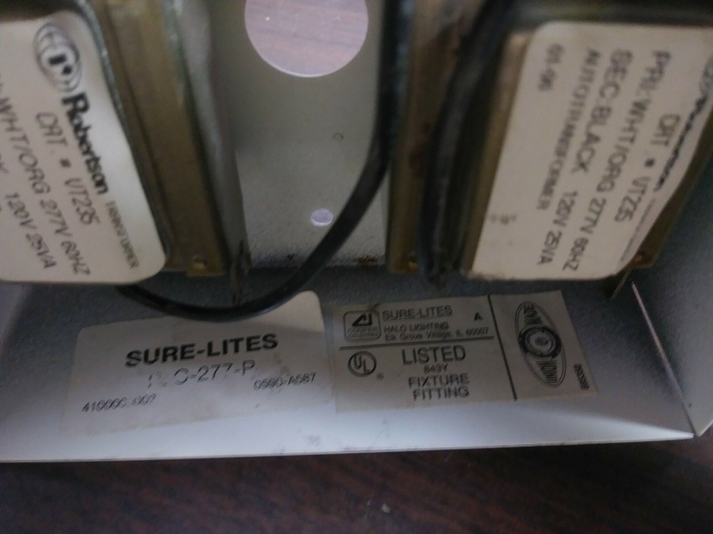 SURE-LITES PLC-277-P CANOPY CONVERSION KIT FOR EXIT LIGHT NEW IN BOX