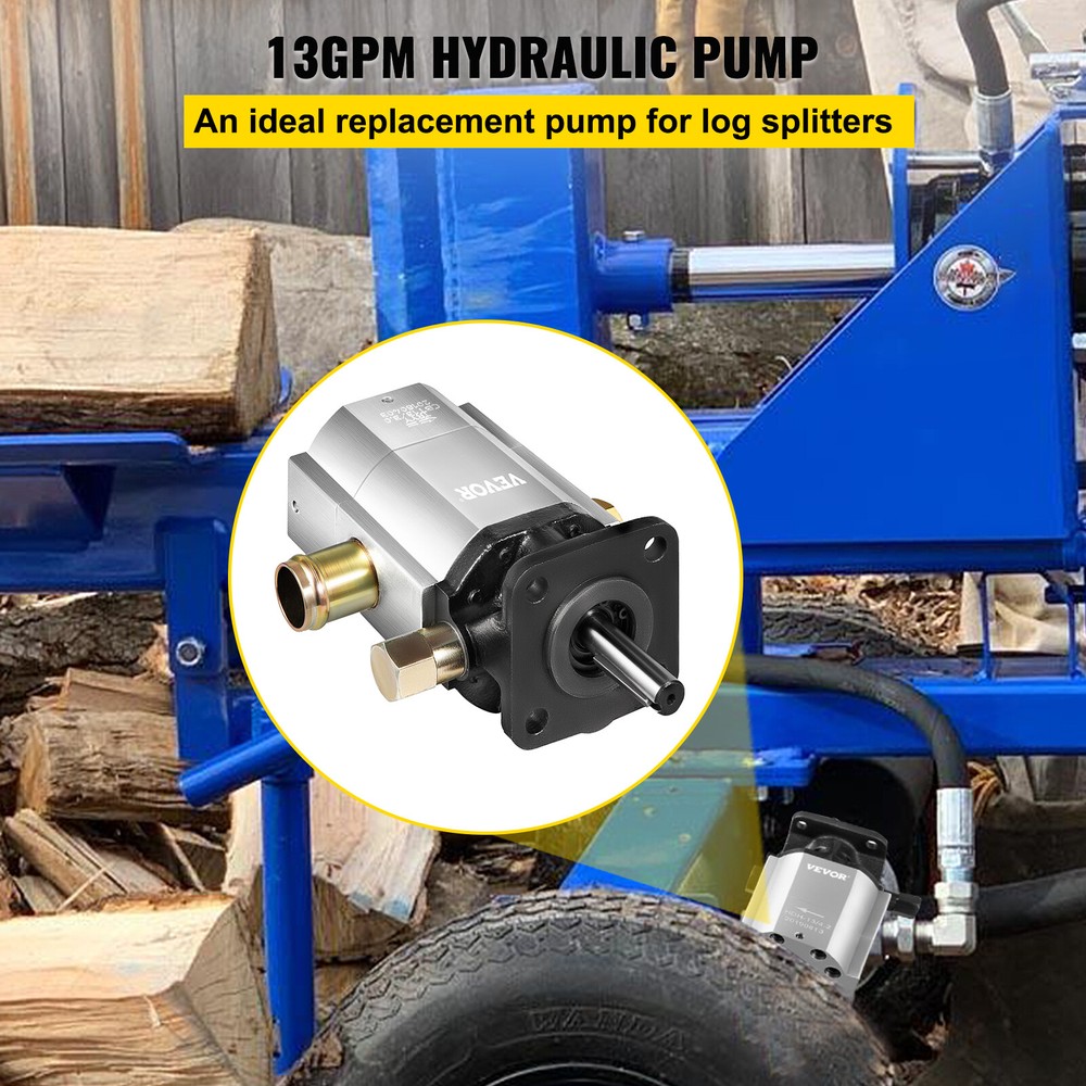 Hydraulic Pump for Log Splitters 13 GPM 2 Stage 3000 PSI Hyd Log Splitter Pump