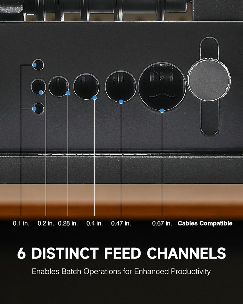 Manual Wire Stripping Machine, Drill Powered Wire Stripper Machine with 6 Channe