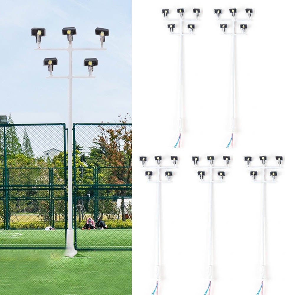 High Quality Hobbies Model Light Stadium Lights Five Heads Made With LEDs