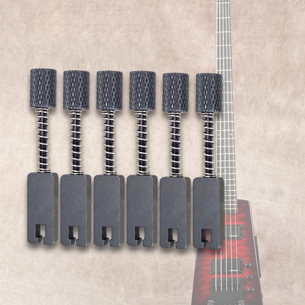 6Pcs Headless Electric Guitar Bridge String Saddles Insert
