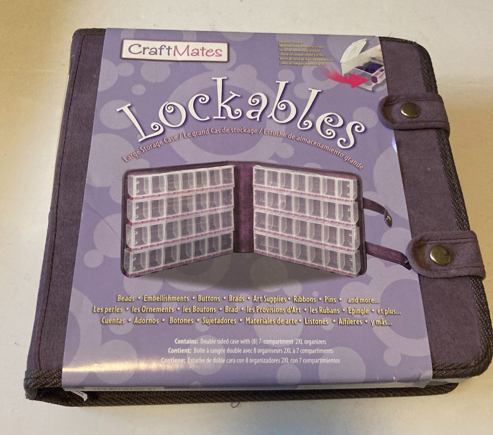 CraftMates Lockables Double-Sided Storage Case Brand New