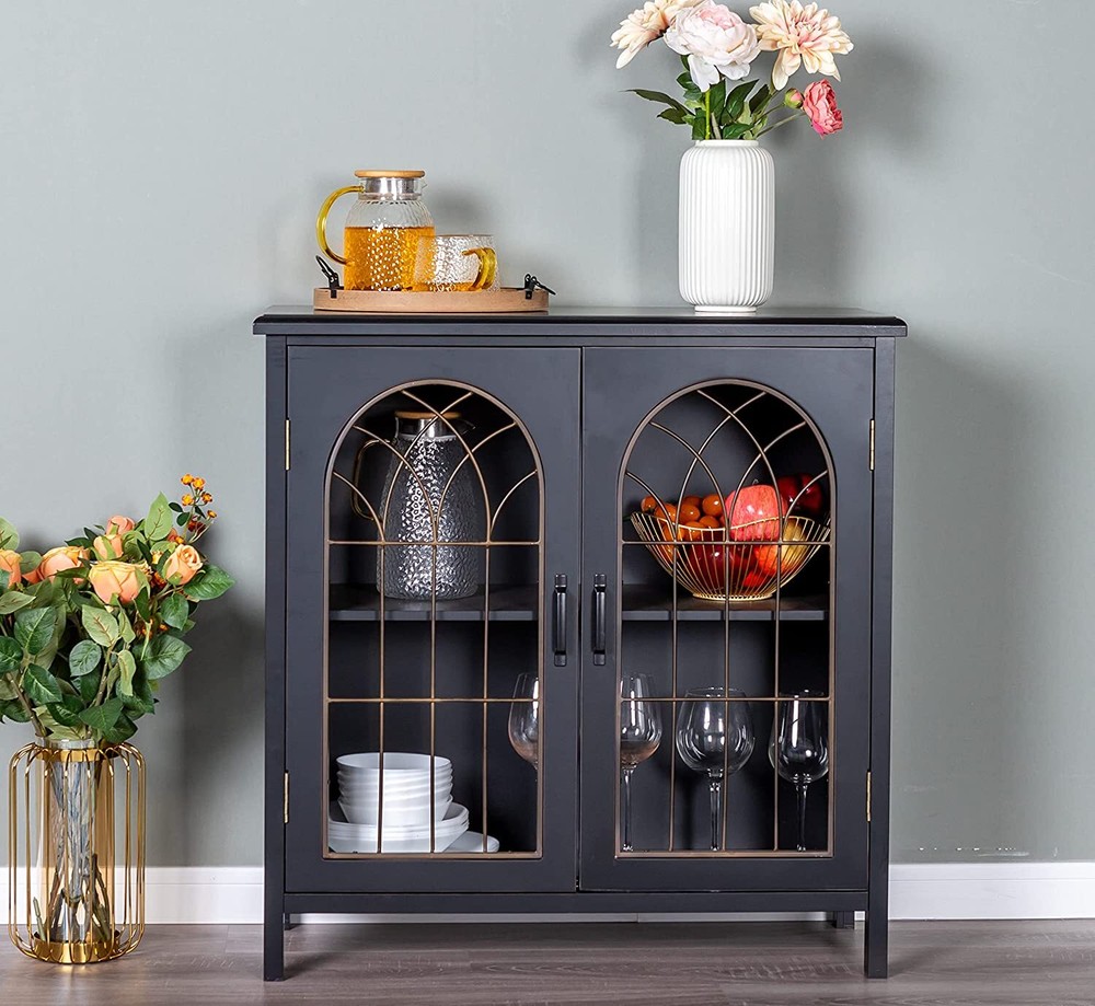 Accent Storage Cabinet with 2 Doors Decorative Cabinet Buffet & Sideboard