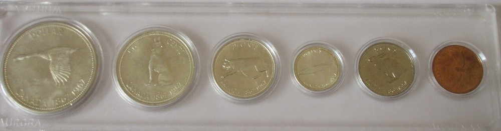 1967 Canada Silver Proof-Like Custom Year Set. UNC COINS.RJ