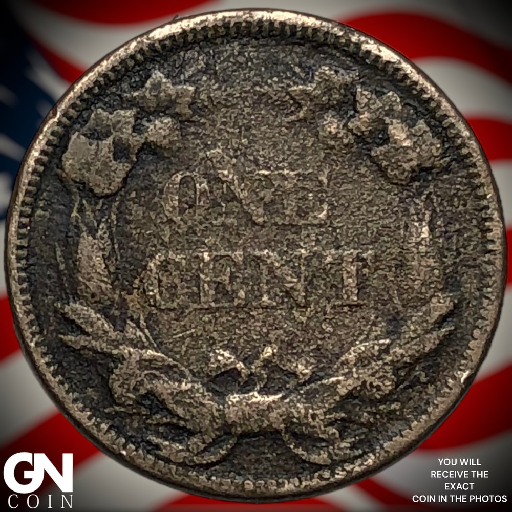 1858 Flying Eagle Cent Penny X6171