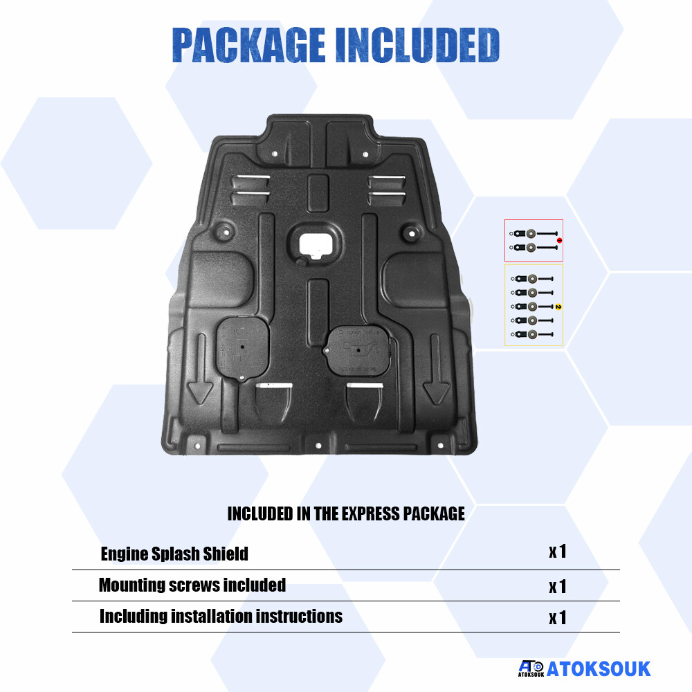 For INFINITI QX30 2017-2019 Under Engine Splash Guards Front Engine Mud Flaps