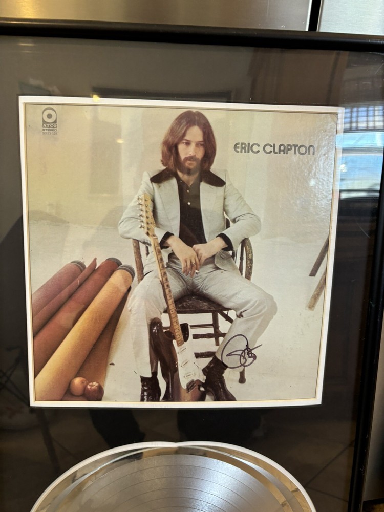 Eric Clapton Signed Award Non Riaa