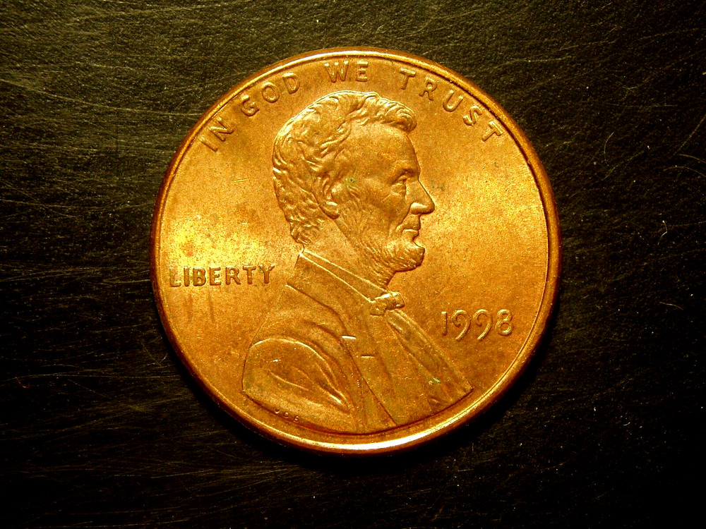 1998  AU LINCOLN MEMORIAL CENT #1