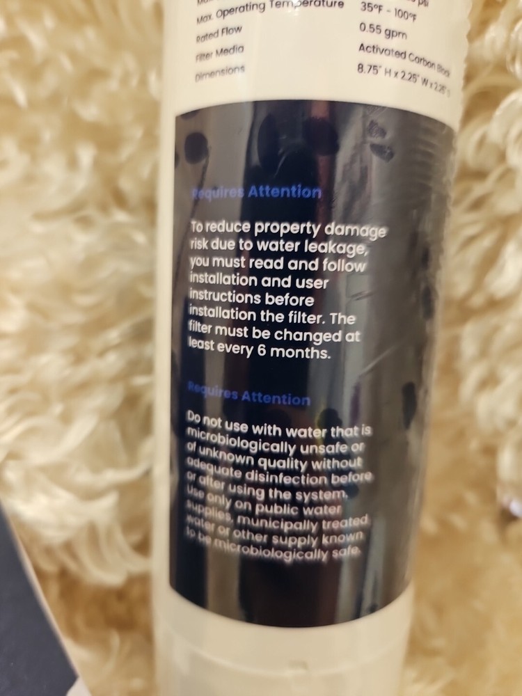 GLACIER FRESH Ice & Water Refrigerator Filter GF-55 SEALED!