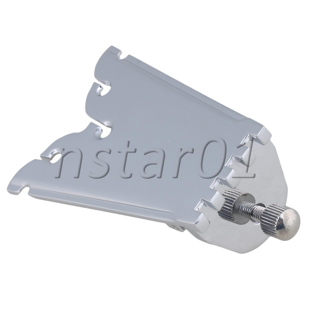 5 String Zinc Alloy Banjo Tailpiece Silver