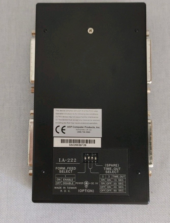 ASP Intelligent AutoSwitch Parallel port