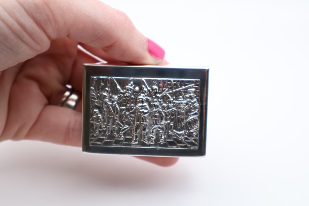 Antique Silver Plated Match Box Cover