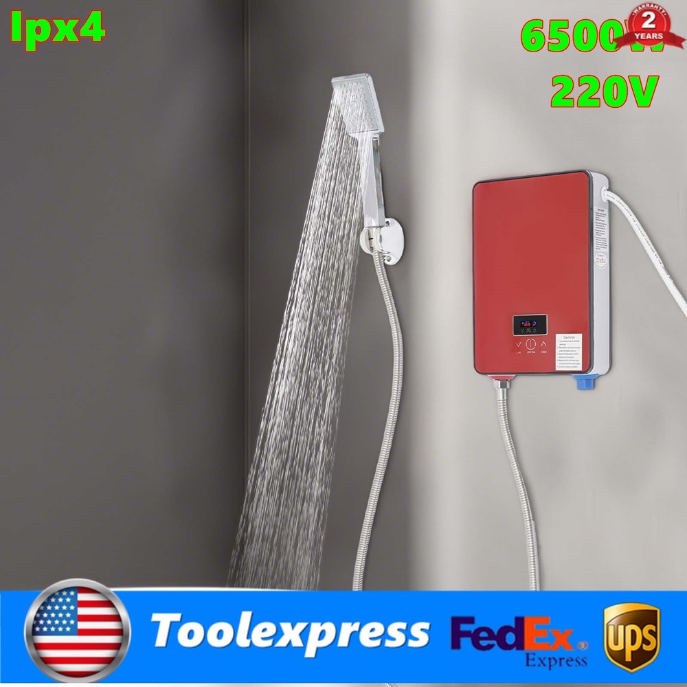 6500W Hot Water Heater On-Demand Instant Boiler Shower System 220V