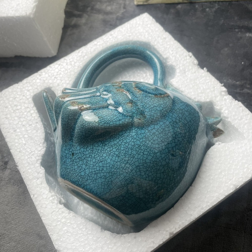 Ceramic Blue Bird Watering Can Cracker Barrel