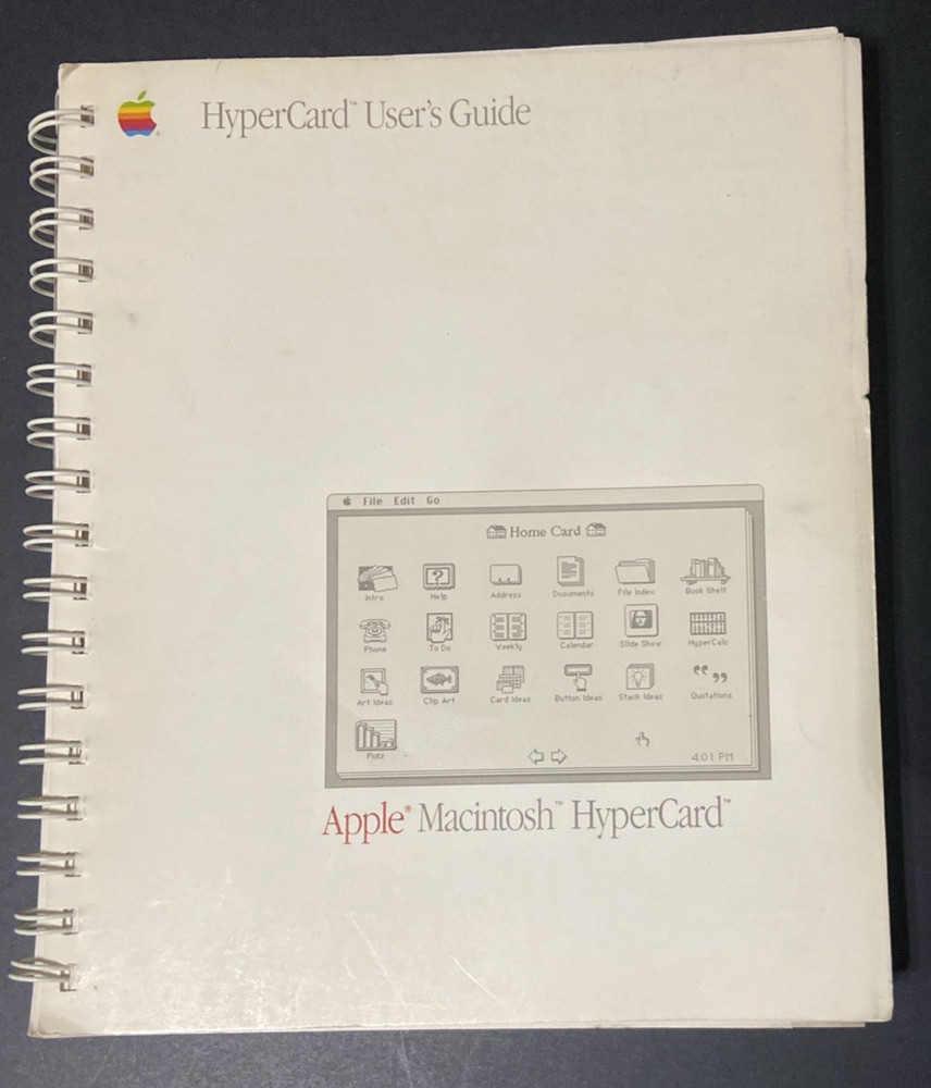 VTG Apple MacIntosh HyperCard Users Guide 030-3081-A