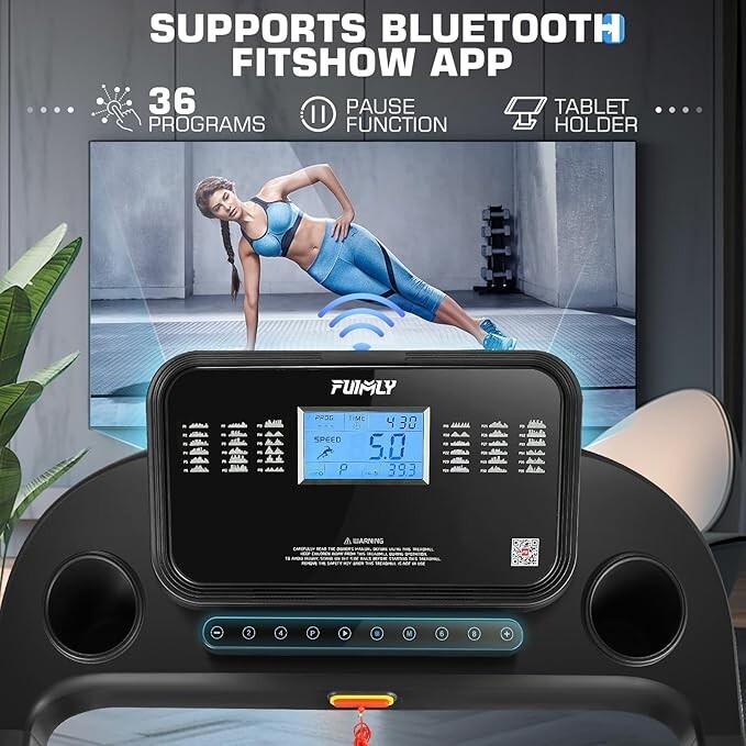 3.25HP Incline Treadmill, 10mph Extra-Wide Running Treadmill ✔Soft Drop System ~