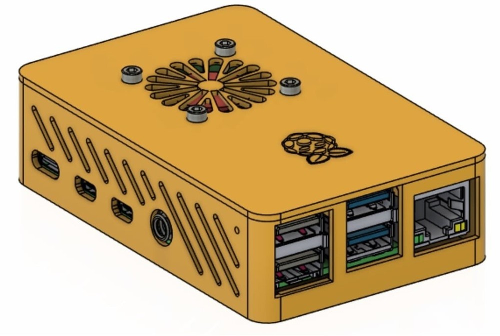 3D Printed Raspberry Pi 4B Fan Case