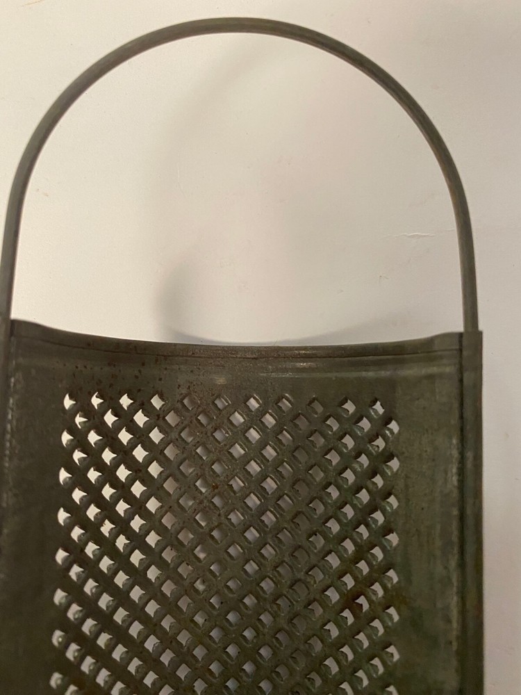 Early Small Pierced Tin Grater with Handle ~ PR759
