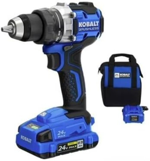 Efficient Brushless Cordless Hammer Drill - 24V Max, Lightweight & Compact