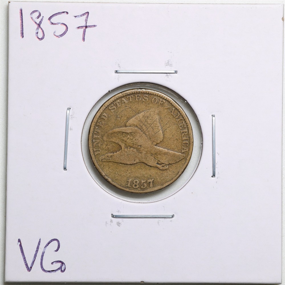 1857 1C Flying Eagle Cent in VG Condition #4434