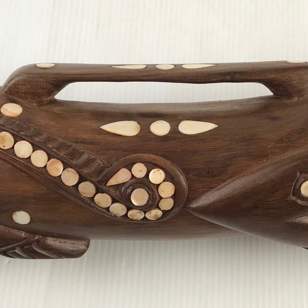 Vintage Wooden Dragon Drum 49 cm