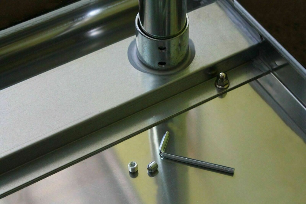 24" X 72" Stainless Steel Work Table With Galvanized Undershelf