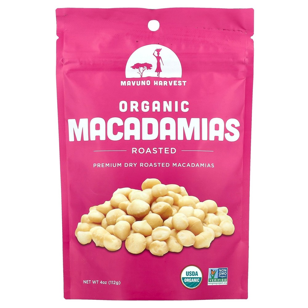 Organic Macadamias, Roasted, 4 oz (112 g)