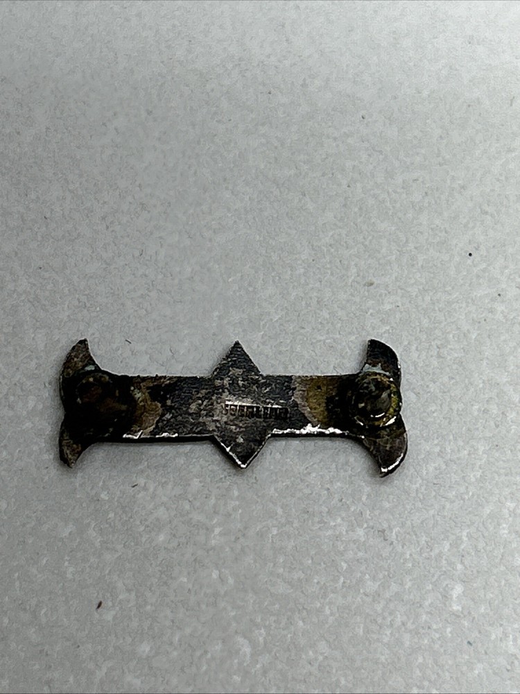 Vintage Sterling Silver Engraved Letter I