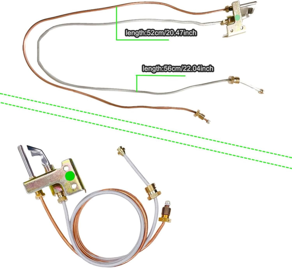 Water Heater Pilot Assembely for Tubing Natural Gas, Pilot Tubing Thermocouple f