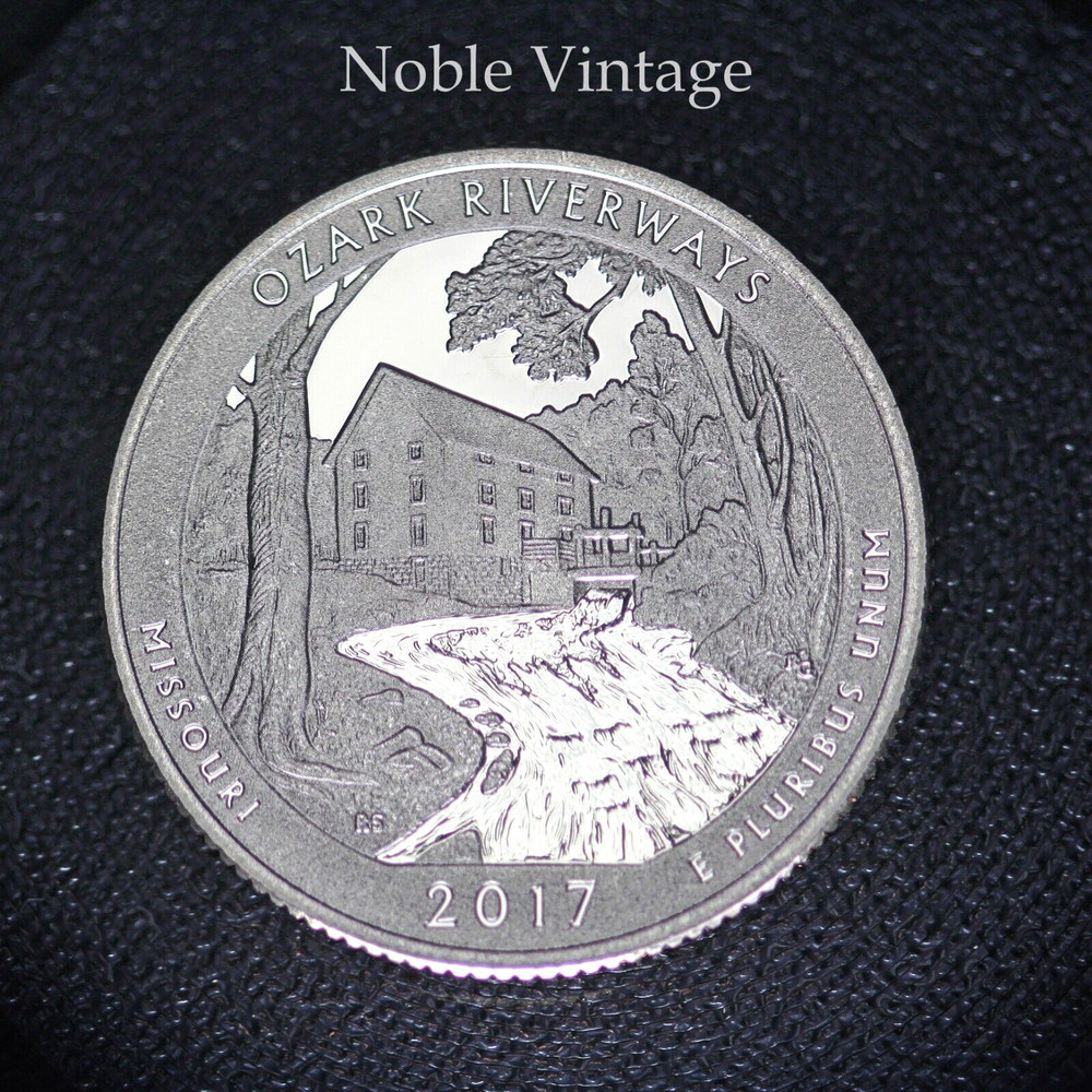 2017 S Proof Ozark Riverways Clad Quarter - From a Clad Proof Set