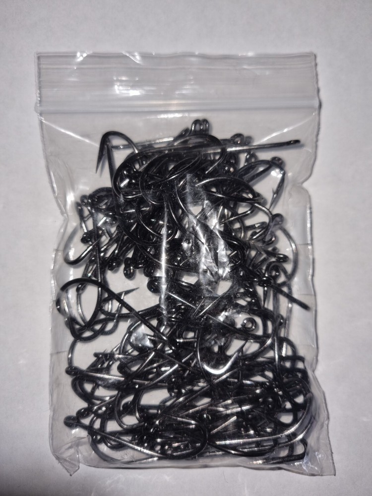 O'shaughnessy hooks 3/0 bulk pack 100 ultra sharp long shank.