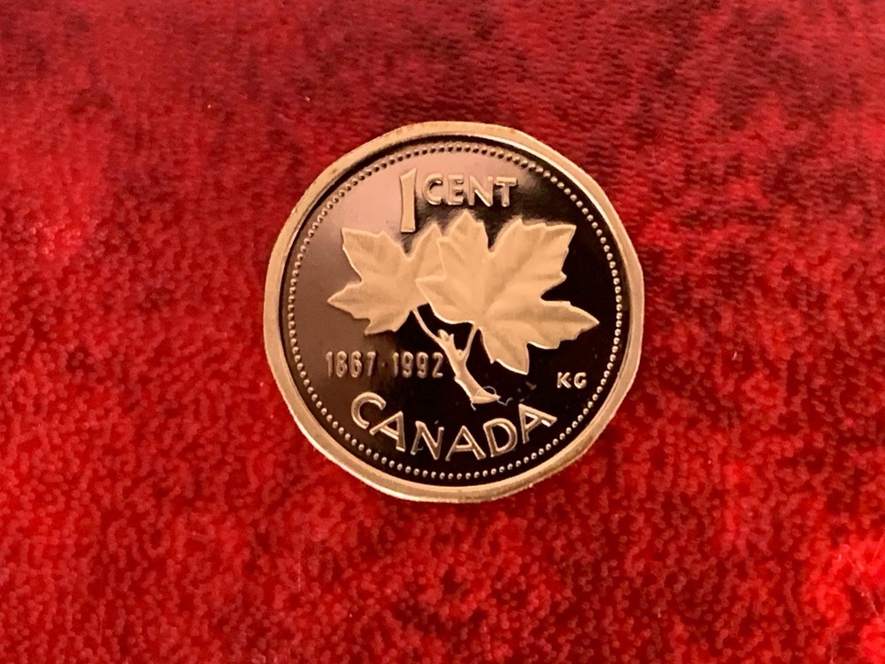Canada 1 Cent 1992 Proof Coin-Uncirculated