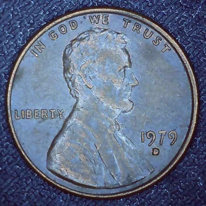 1979 D Lincoln Penny error repunched mintmark