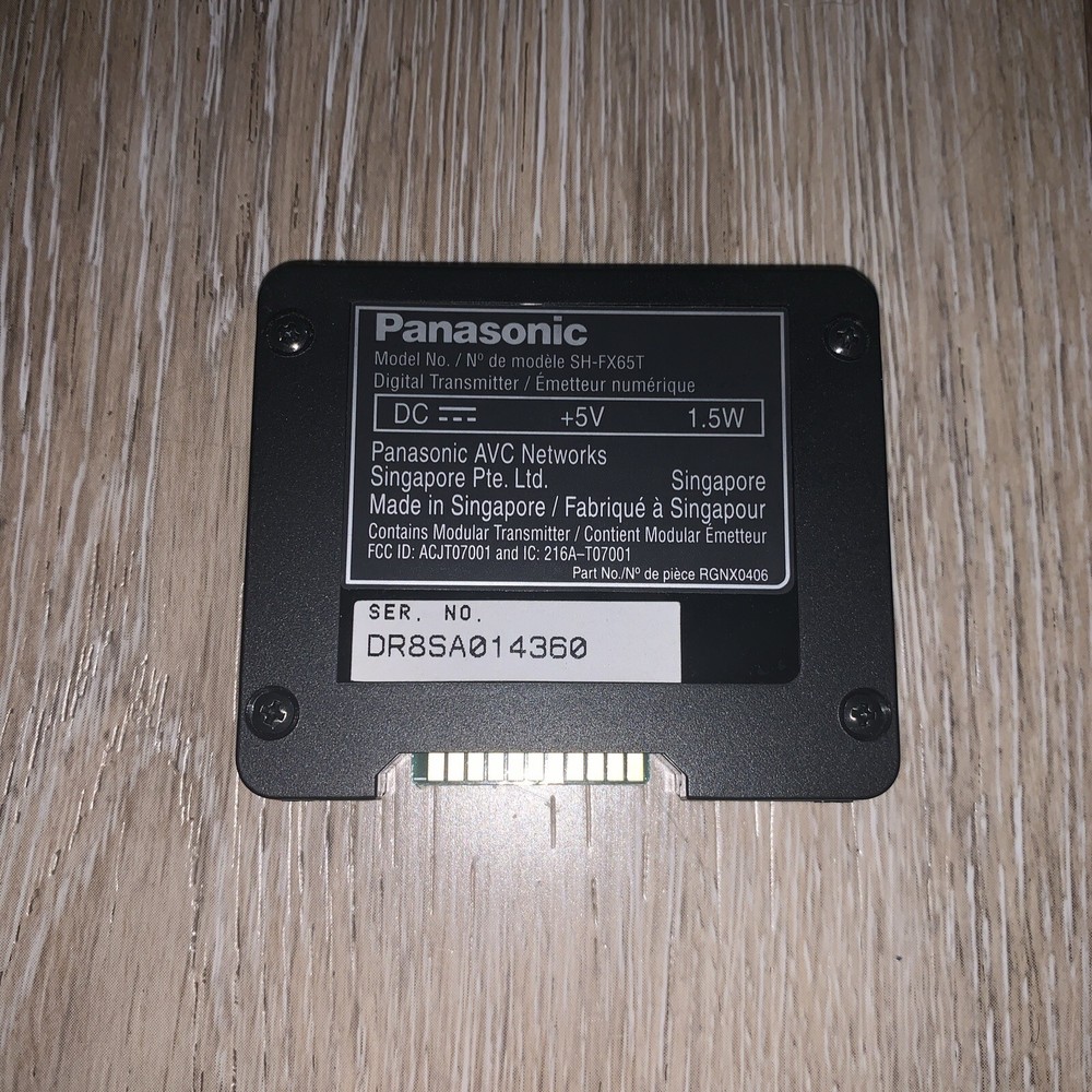 Panasonic SH-FX65T Digital Transmitter - For Wireless Home Theater Systems Teste