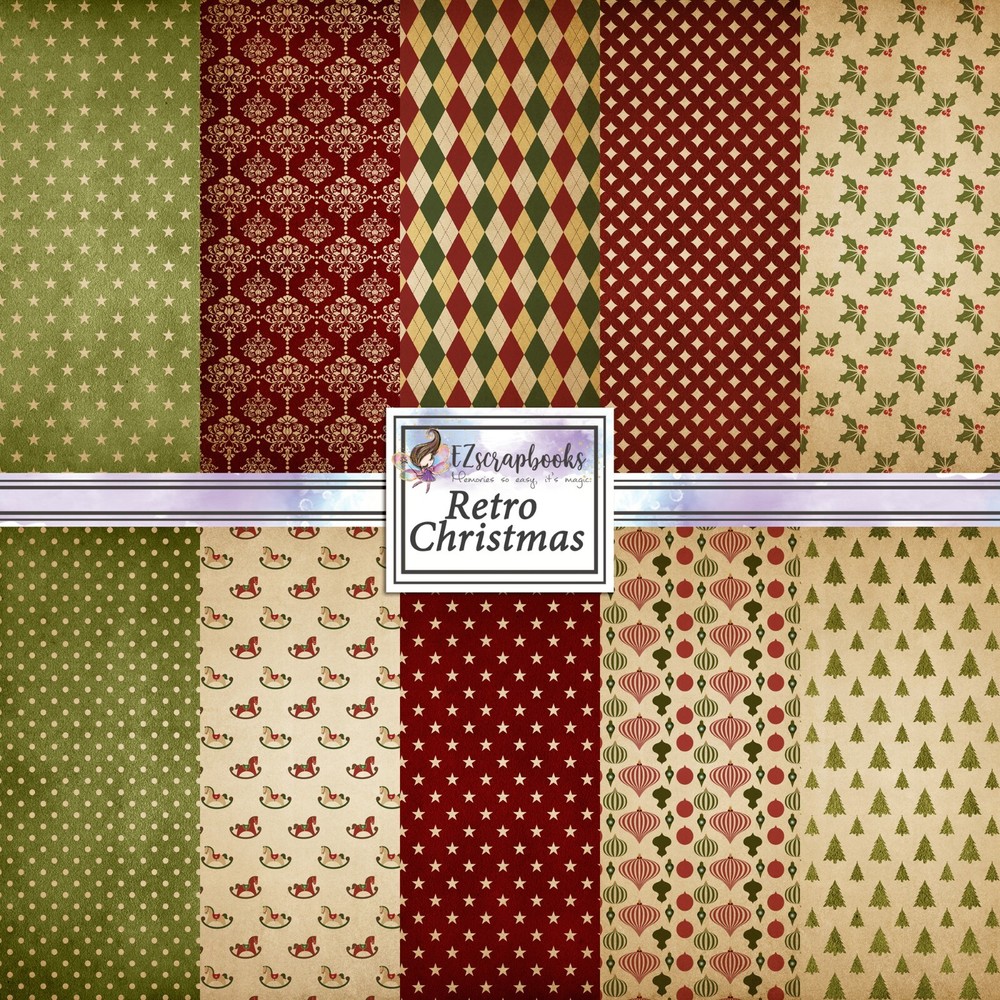 RETRO CHRISTMAS - Paper Pack