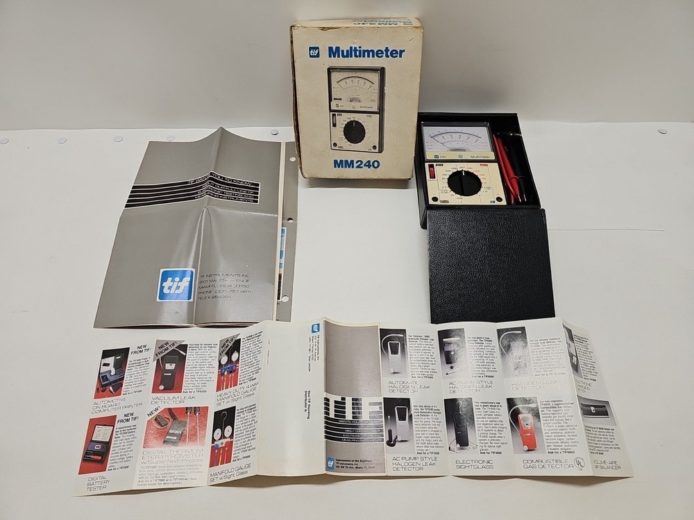 VINTAGE TIF MULTIMETER METER MODEL 240 - UNTESTED - (A2)