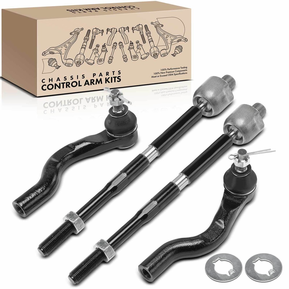 4pcs Front Outer & Inner Driver & Passenger Tie Rod End for Honda CR-V 2017-2023